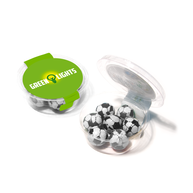 Eco Range – Eco Midi Pot – Chocolate Footballs