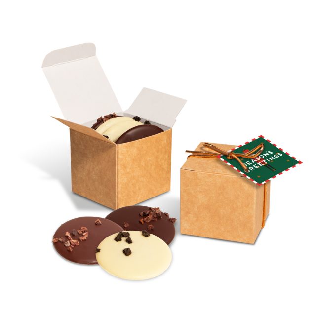 Winter Collection ’21 – Eco Kraft Cube – Chocolate Discs