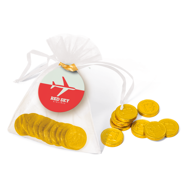 Organza Bag – Chocolate Coins